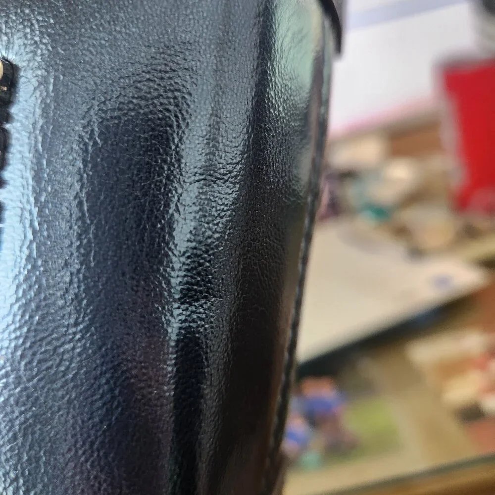 Mercer Extra-Small Patent Crossbody Bag Metallic Teal Blue - Picture 11 of 16